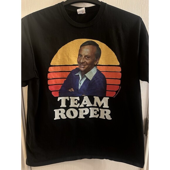 Team Roper Funny Stanley Roper 80's Sunset Three's Company T-Shirt Size XL - Picture 1 of 3